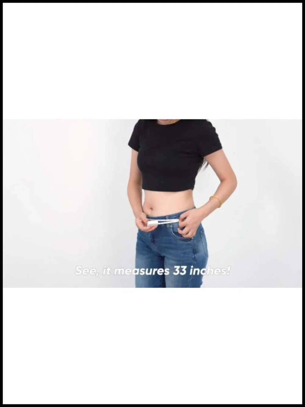Women's Skinny Elastic Belt with Gold Buckle, Thin Stretch Waist Belt